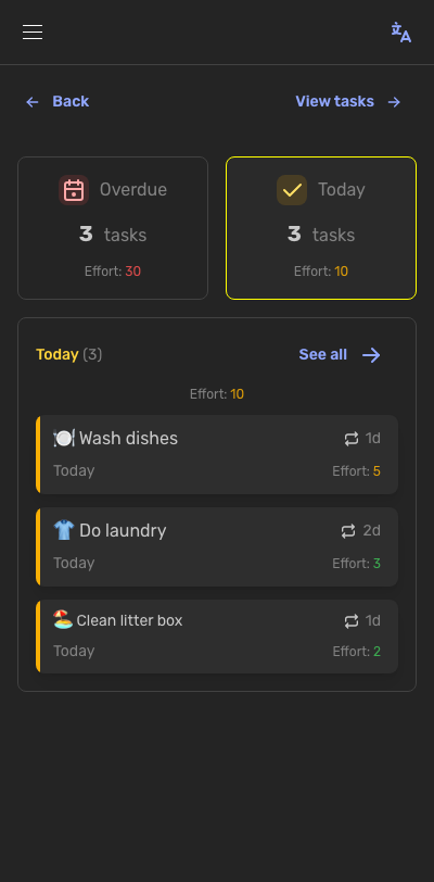Task lists