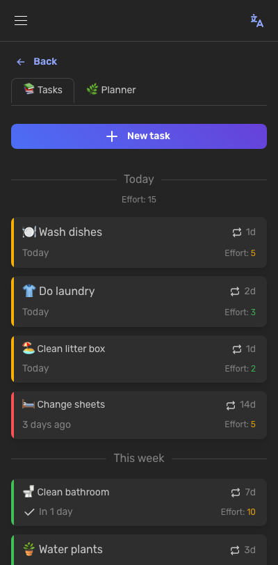 Tasks